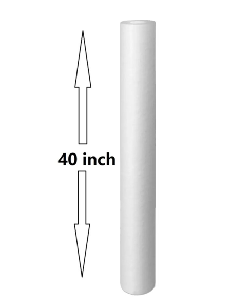 40-Inch Cotton Filter Cartridge (5 Microns, Atlas Italian) for Stainless Steel and Plastic Filters
