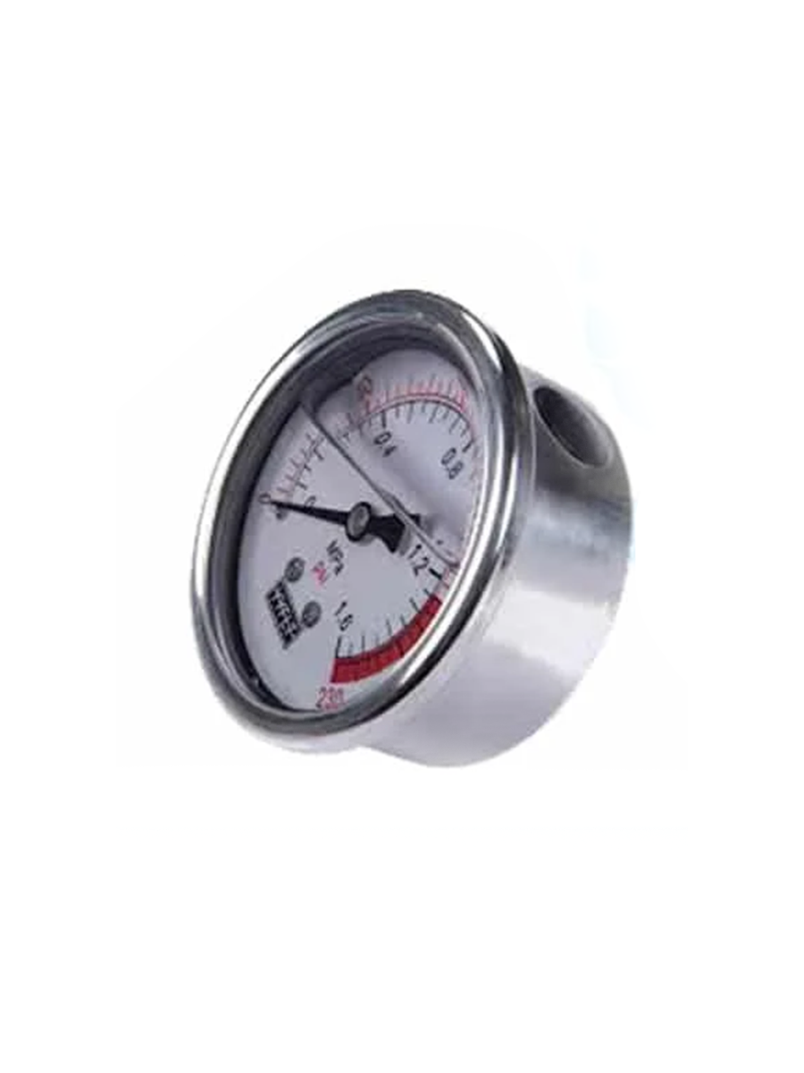 Psi / 7 Bar - 2.5-inch Stainless Steel / 100 Glycerin Pressure Gauge - Flanged
