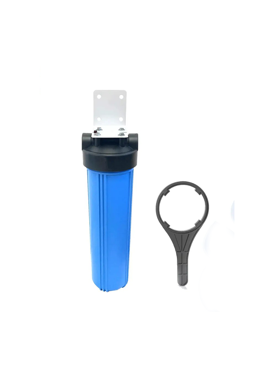 10-Inch Jumbo Blue Plastic Filter Housing with 1-Inch Plastic Thread
